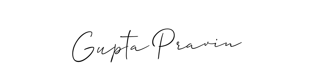 It looks lik you need a new signature style for name Gupta Pravin. Design unique handwritten (Allison_Script) signature with our free signature maker in just a few clicks. Gupta Pravin signature style 2 images and pictures png