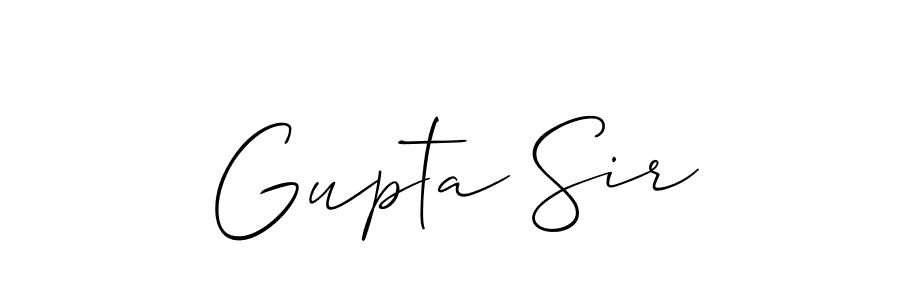 How to Draw Gupta Sir signature style? Allison_Script is a latest design signature styles for name Gupta Sir. Gupta Sir signature style 2 images and pictures png
