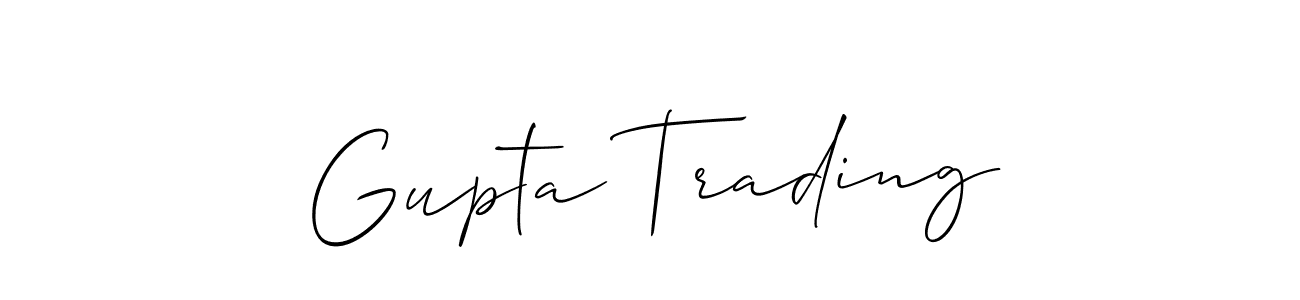 Check out images of Autograph of Gupta Trading name. Actor Gupta Trading Signature Style. Allison_Script is a professional sign style online. Gupta Trading signature style 2 images and pictures png