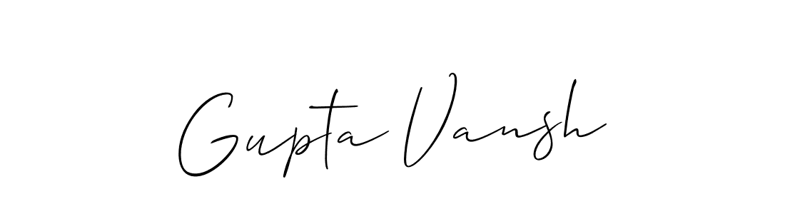 Once you've used our free online signature maker to create your best signature Allison_Script style, it's time to enjoy all of the benefits that Gupta Vansh name signing documents. Gupta Vansh signature style 2 images and pictures png