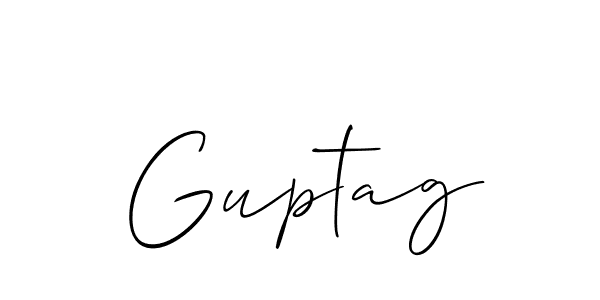 How to Draw Guptag signature style? Allison_Script is a latest design signature styles for name Guptag. Guptag signature style 2 images and pictures png