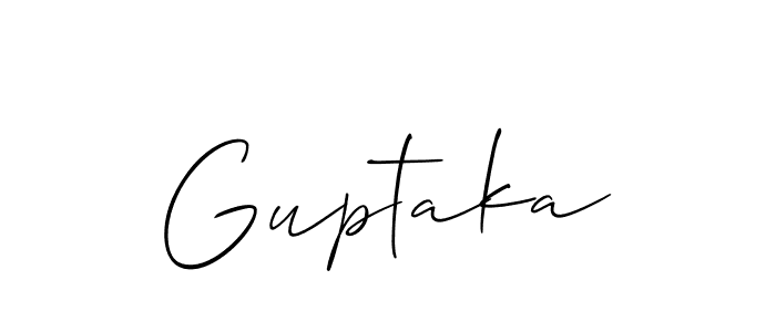 You should practise on your own different ways (Allison_Script) to write your name (Guptaka) in signature. don't let someone else do it for you. Guptaka signature style 2 images and pictures png