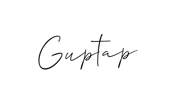 You should practise on your own different ways (Allison_Script) to write your name (Guptap) in signature. don't let someone else do it for you. Guptap signature style 2 images and pictures png