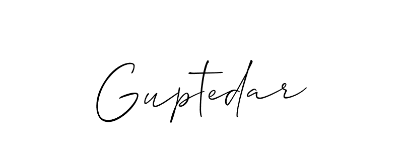 Create a beautiful signature design for name Guptedar. With this signature (Allison_Script) fonts, you can make a handwritten signature for free. Guptedar signature style 2 images and pictures png