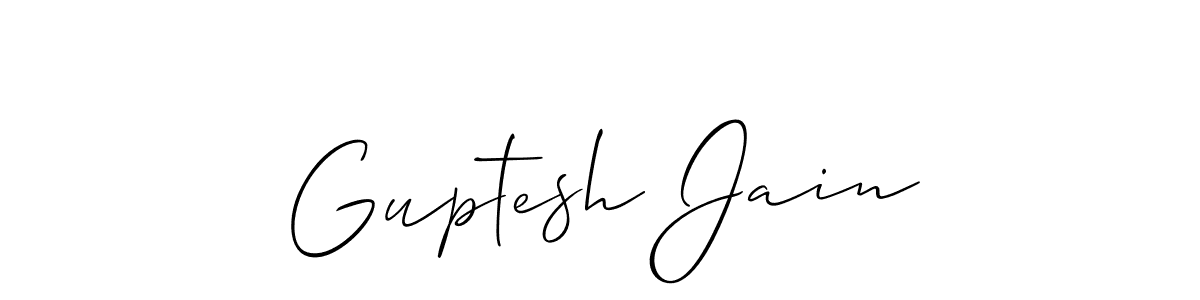 Also we have Guptesh Jain name is the best signature style. Create professional handwritten signature collection using Allison_Script autograph style. Guptesh Jain signature style 2 images and pictures png