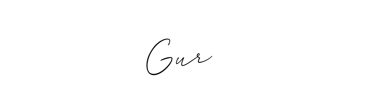 Allison_Script is a professional signature style that is perfect for those who want to add a touch of class to their signature. It is also a great choice for those who want to make their signature more unique. Get Gurਵੀਨ name to fancy signature for free. Gurਵੀਨ signature style 2 images and pictures png