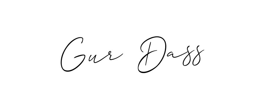 Best and Professional Signature Style for Gur  Dass. Allison_Script Best Signature Style Collection. Gur  Dass signature style 2 images and pictures png