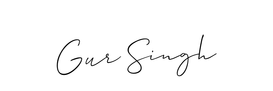 Make a short Gur Singh signature style. Manage your documents anywhere anytime using Allison_Script. Create and add eSignatures, submit forms, share and send files easily. Gur Singh signature style 2 images and pictures png