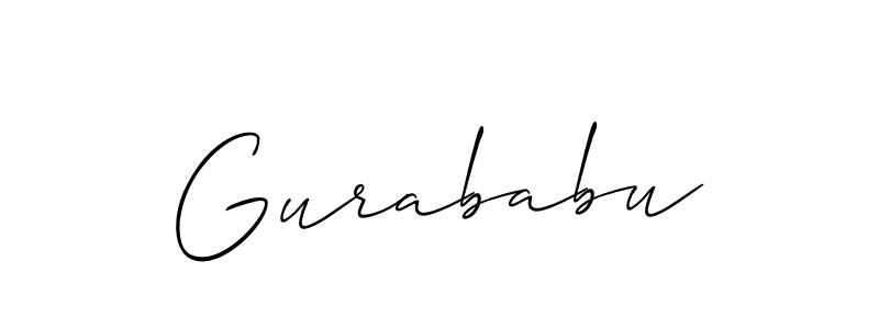 Similarly Allison_Script is the best handwritten signature design. Signature creator online .You can use it as an online autograph creator for name Gurababu. Gurababu signature style 2 images and pictures png