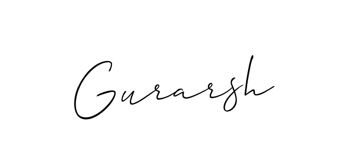 How to Draw Gurarsh signature style? Allison_Script is a latest design signature styles for name Gurarsh. Gurarsh signature style 2 images and pictures png