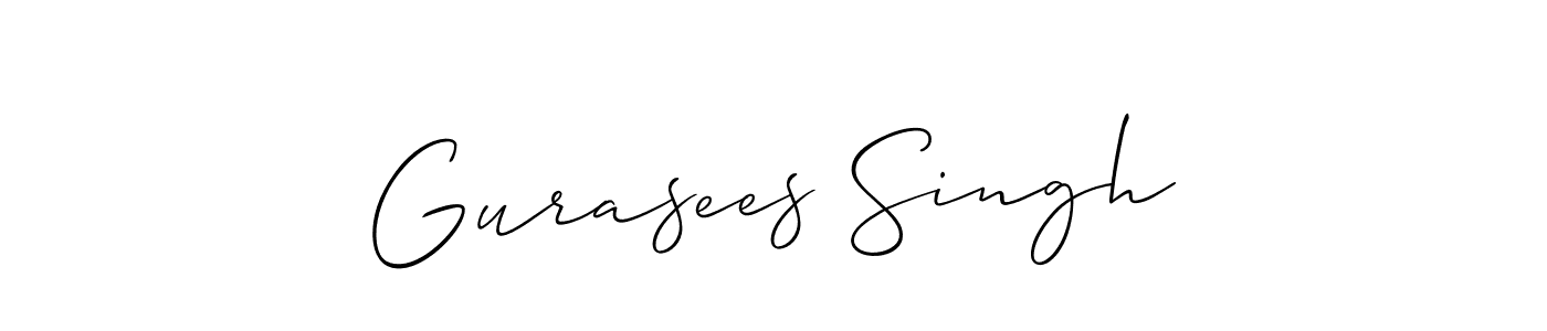 Best and Professional Signature Style for Gurasees Singh. Allison_Script Best Signature Style Collection. Gurasees Singh signature style 2 images and pictures png