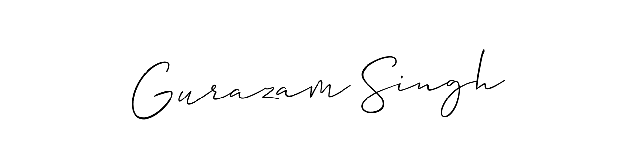 Design your own signature with our free online signature maker. With this signature software, you can create a handwritten (Allison_Script) signature for name Gurazam Singh. Gurazam Singh signature style 2 images and pictures png