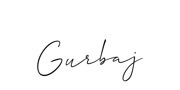 Gurbaj stylish signature style. Best Handwritten Sign (Allison_Script) for my name. Handwritten Signature Collection Ideas for my name Gurbaj. Gurbaj signature style 2 images and pictures png