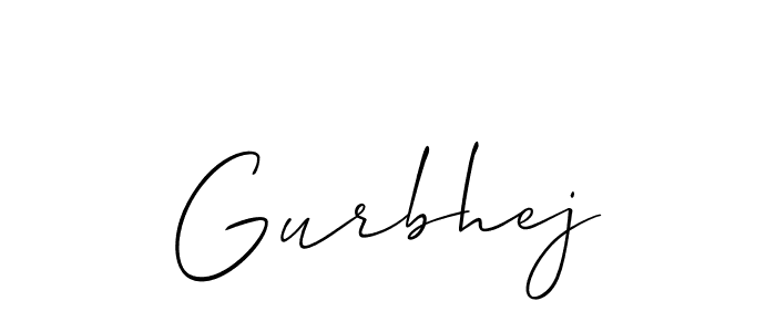 if you are searching for the best signature style for your name Gurbhej. so please give up your signature search. here we have designed multiple signature styles  using Allison_Script. Gurbhej signature style 2 images and pictures png