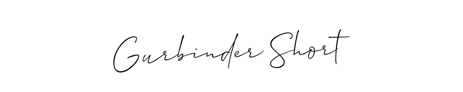 How to make Gurbinder Short name signature. Use Allison_Script style for creating short signs online. This is the latest handwritten sign. Gurbinder Short signature style 2 images and pictures png