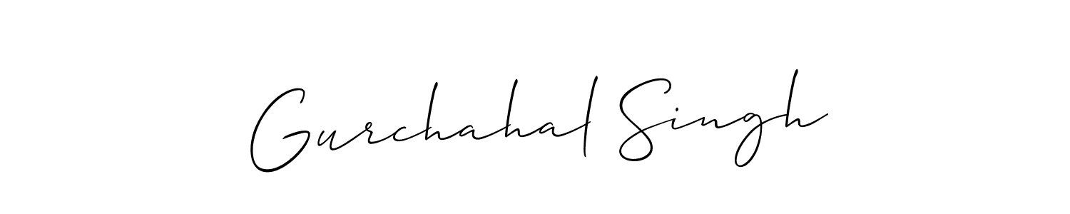 Also we have Gurchahal Singh name is the best signature style. Create professional handwritten signature collection using Allison_Script autograph style. Gurchahal Singh signature style 2 images and pictures png