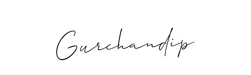 Gurchandip stylish signature style. Best Handwritten Sign (Allison_Script) for my name. Handwritten Signature Collection Ideas for my name Gurchandip. Gurchandip signature style 2 images and pictures png