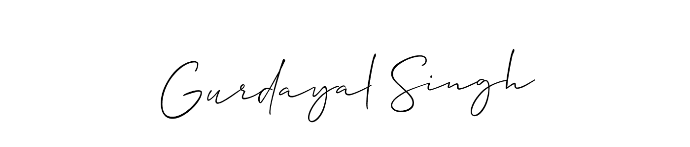 This is the best signature style for the Gurdayal Singh name. Also you like these signature font (Allison_Script). Mix name signature. Gurdayal Singh signature style 2 images and pictures png