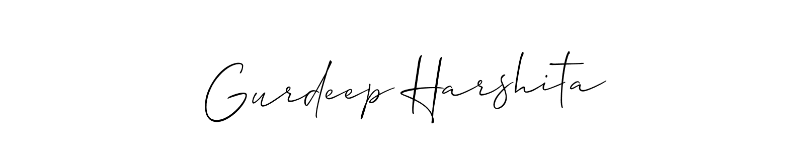Once you've used our free online signature maker to create your best signature Allison_Script style, it's time to enjoy all of the benefits that Gurdeep Harshita name signing documents. Gurdeep Harshita signature style 2 images and pictures png