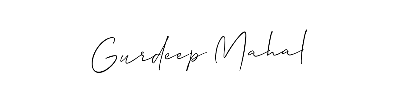 Design your own signature with our free online signature maker. With this signature software, you can create a handwritten (Allison_Script) signature for name Gurdeep Mahal. Gurdeep Mahal signature style 2 images and pictures png