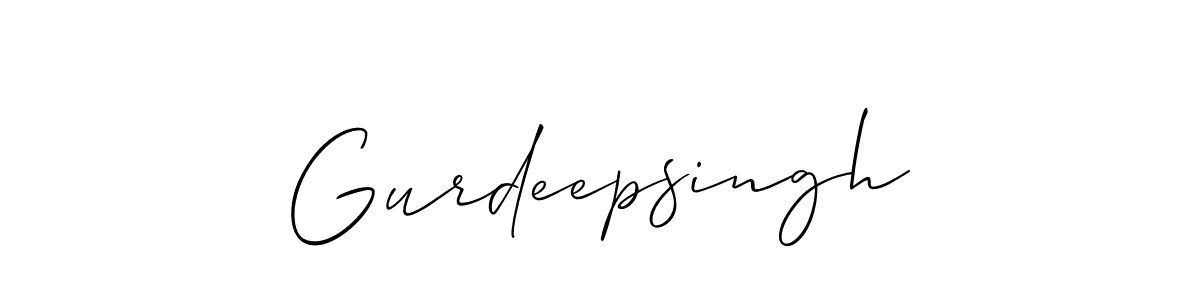 Design your own signature with our free online signature maker. With this signature software, you can create a handwritten (Allison_Script) signature for name Gurdeepsingh. Gurdeepsingh signature style 2 images and pictures png