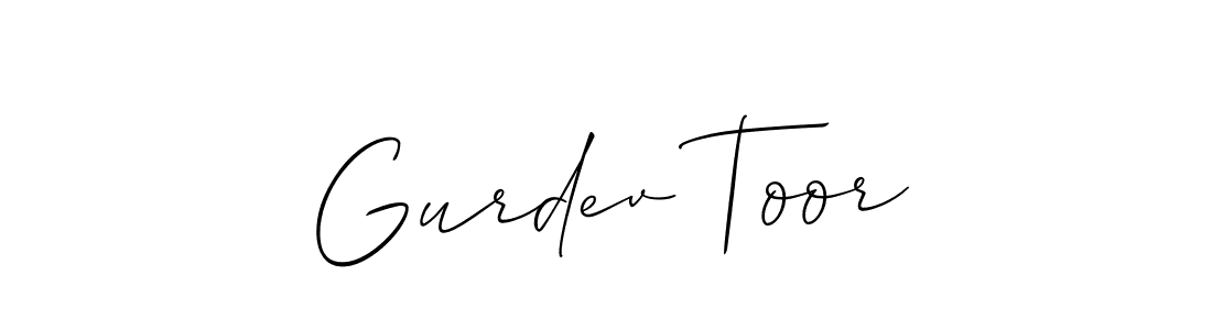if you are searching for the best signature style for your name Gurdev Toor. so please give up your signature search. here we have designed multiple signature styles  using Allison_Script. Gurdev Toor signature style 2 images and pictures png