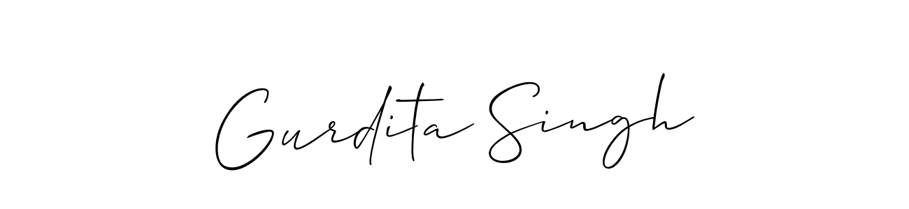 It looks lik you need a new signature style for name Gurdita Singh. Design unique handwritten (Allison_Script) signature with our free signature maker in just a few clicks. Gurdita Singh signature style 2 images and pictures png