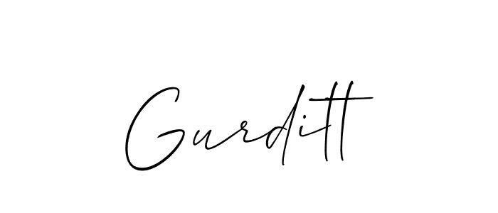 Once you've used our free online signature maker to create your best signature Allison_Script style, it's time to enjoy all of the benefits that Gurditt name signing documents. Gurditt signature style 2 images and pictures png