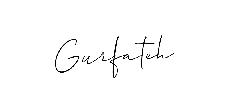 Best and Professional Signature Style for Gurfateh. Allison_Script Best Signature Style Collection. Gurfateh signature style 2 images and pictures png