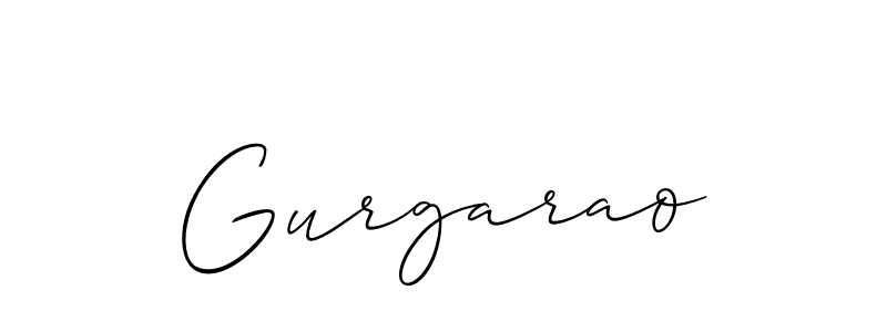 Make a short Gurgarao signature style. Manage your documents anywhere anytime using Allison_Script. Create and add eSignatures, submit forms, share and send files easily. Gurgarao signature style 2 images and pictures png