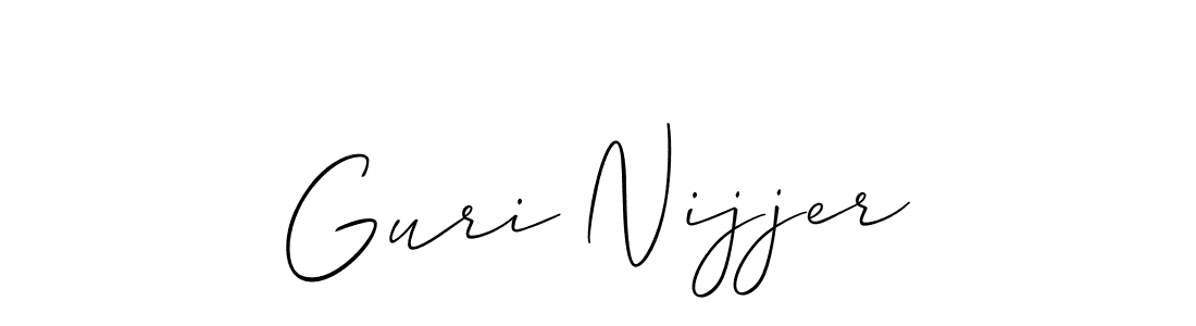 It looks lik you need a new signature style for name Guri Nijjer. Design unique handwritten (Allison_Script) signature with our free signature maker in just a few clicks. Guri Nijjer signature style 2 images and pictures png