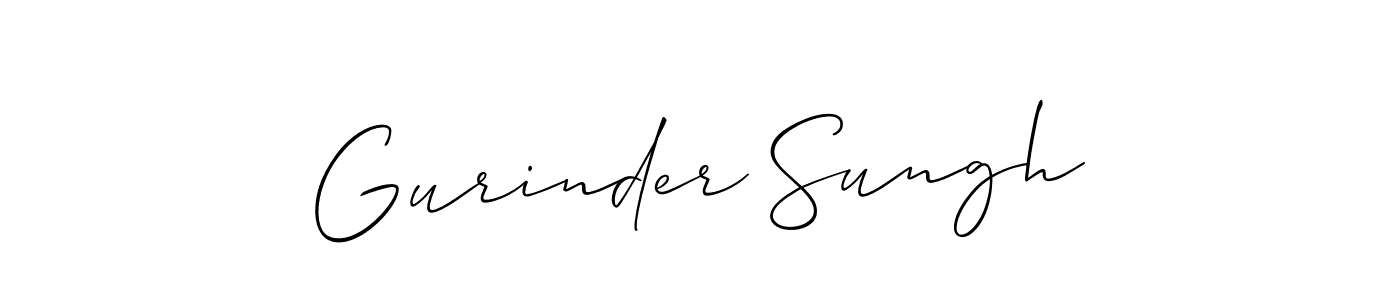 Also we have Gurinder Sungh name is the best signature style. Create professional handwritten signature collection using Allison_Script autograph style. Gurinder Sungh signature style 2 images and pictures png