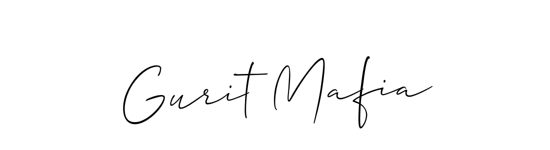 Allison_Script is a professional signature style that is perfect for those who want to add a touch of class to their signature. It is also a great choice for those who want to make their signature more unique. Get Gurit Mafia name to fancy signature for free. Gurit Mafia signature style 2 images and pictures png