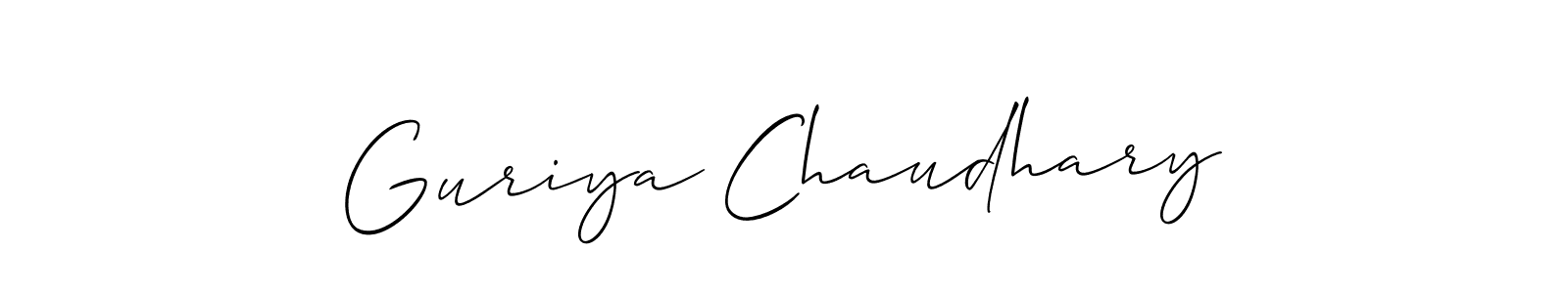 Once you've used our free online signature maker to create your best signature Allison_Script style, it's time to enjoy all of the benefits that Guriya Chaudhary name signing documents. Guriya Chaudhary signature style 2 images and pictures png