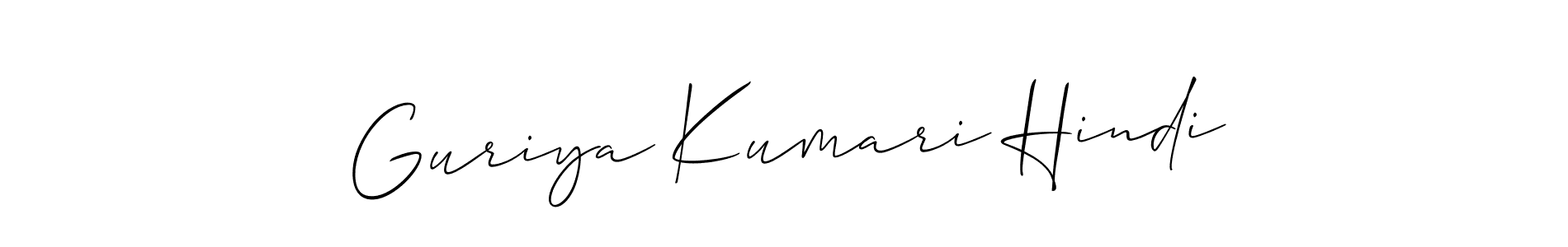 Once you've used our free online signature maker to create your best signature Allison_Script style, it's time to enjoy all of the benefits that Guriya Kumari Hindi name signing documents. Guriya Kumari Hindi signature style 2 images and pictures png