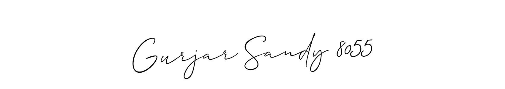 Make a beautiful signature design for name Gurjar Sandy 8055. With this signature (Allison_Script) style, you can create a handwritten signature for free. Gurjar Sandy 8055 signature style 2 images and pictures png