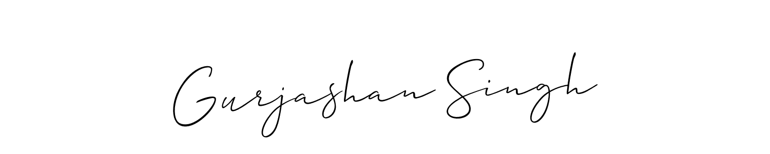 Use a signature maker to create a handwritten signature online. With this signature software, you can design (Allison_Script) your own signature for name Gurjashan Singh. Gurjashan Singh signature style 2 images and pictures png