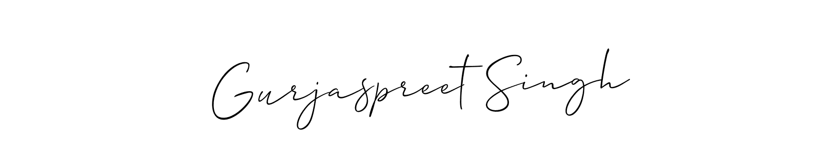 Create a beautiful signature design for name Gurjaspreet Singh. With this signature (Allison_Script) fonts, you can make a handwritten signature for free. Gurjaspreet Singh signature style 2 images and pictures png