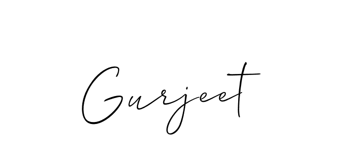 Use a signature maker to create a handwritten signature online. With this signature software, you can design (Allison_Script) your own signature for name Gurjeet. Gurjeet signature style 2 images and pictures png