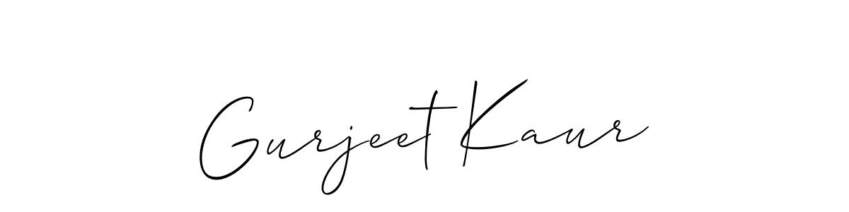 Also we have Gurjeet Kaur name is the best signature style. Create professional handwritten signature collection using Allison_Script autograph style. Gurjeet Kaur signature style 2 images and pictures png