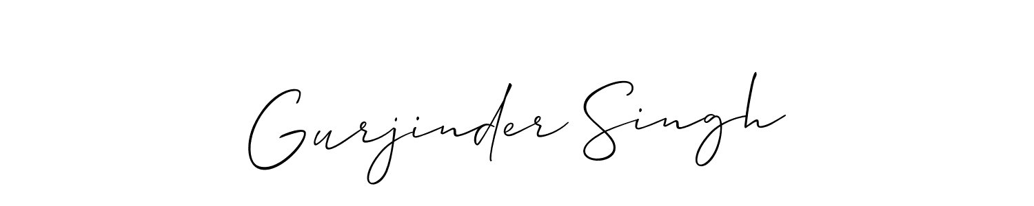 Gurjinder Singh stylish signature style. Best Handwritten Sign (Allison_Script) for my name. Handwritten Signature Collection Ideas for my name Gurjinder Singh. Gurjinder Singh signature style 2 images and pictures png