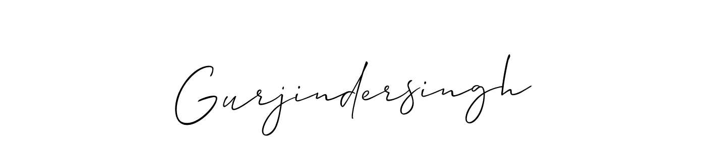 How to make Gurjindersingh signature? Allison_Script is a professional autograph style. Create handwritten signature for Gurjindersingh name. Gurjindersingh signature style 2 images and pictures png