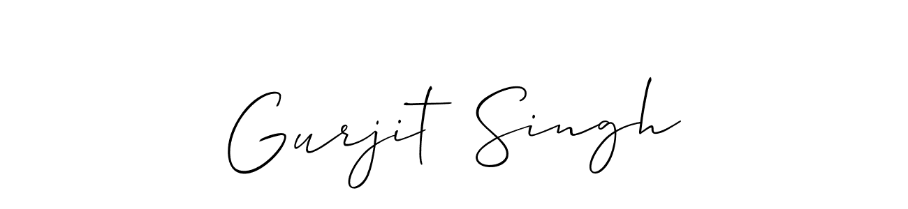 Create a beautiful signature design for name Gurjit  Singh. With this signature (Allison_Script) fonts, you can make a handwritten signature for free. Gurjit  Singh signature style 2 images and pictures png