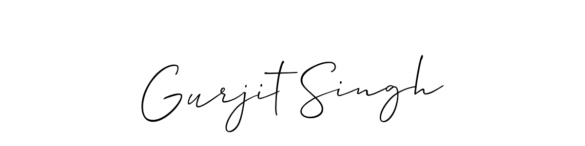 How to make Gurjit Singh name signature. Use Allison_Script style for creating short signs online. This is the latest handwritten sign. Gurjit Singh signature style 2 images and pictures png