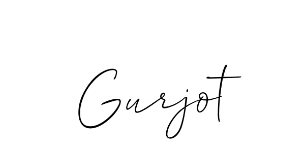 Use a signature maker to create a handwritten signature online. With this signature software, you can design (Allison_Script) your own signature for name Gurjot. Gurjot signature style 2 images and pictures png