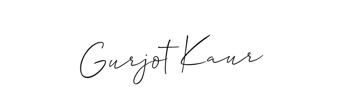 Also we have Gurjot Kaur name is the best signature style. Create professional handwritten signature collection using Allison_Script autograph style. Gurjot Kaur signature style 2 images and pictures png