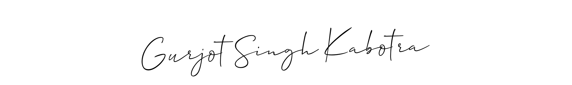 How to Draw Gurjot Singh Kabotra signature style? Allison_Script is a latest design signature styles for name Gurjot Singh Kabotra. Gurjot Singh Kabotra signature style 2 images and pictures png