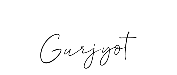 Make a beautiful signature design for name Gurjyot. With this signature (Allison_Script) style, you can create a handwritten signature for free. Gurjyot signature style 2 images and pictures png