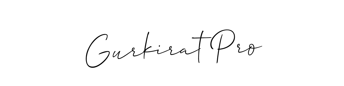 How to Draw Gurkirat Pro signature style? Allison_Script is a latest design signature styles for name Gurkirat Pro. Gurkirat Pro signature style 2 images and pictures png