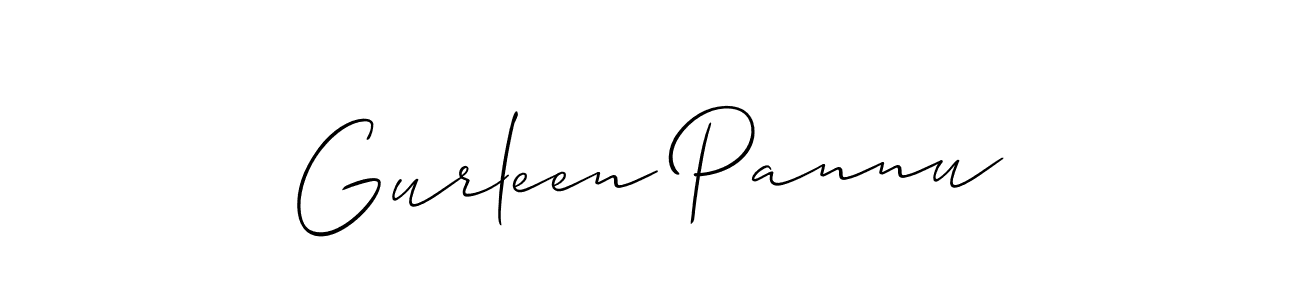 Gurleen Pannu stylish signature style. Best Handwritten Sign (Allison_Script) for my name. Handwritten Signature Collection Ideas for my name Gurleen Pannu. Gurleen Pannu signature style 2 images and pictures png